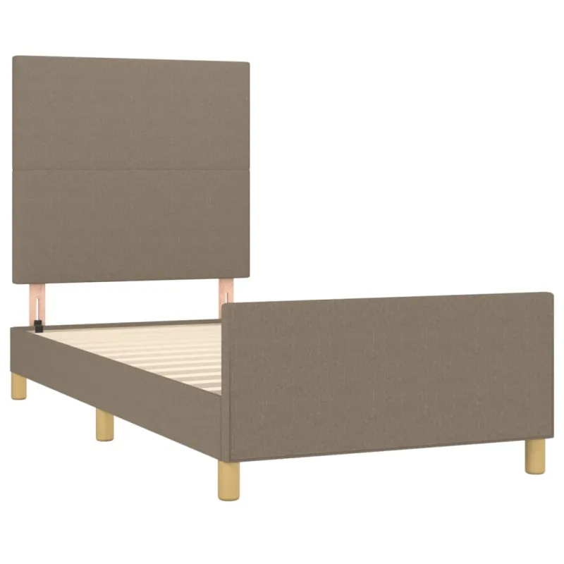 Lovos rėmas be čiužinio, taupe, 90x200 cm, audinys