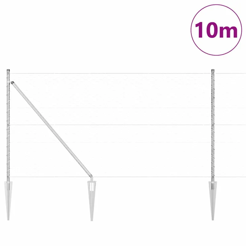 Suvirintas vielinis tvoras su smailiais galais 10 x 1 m (P x A)