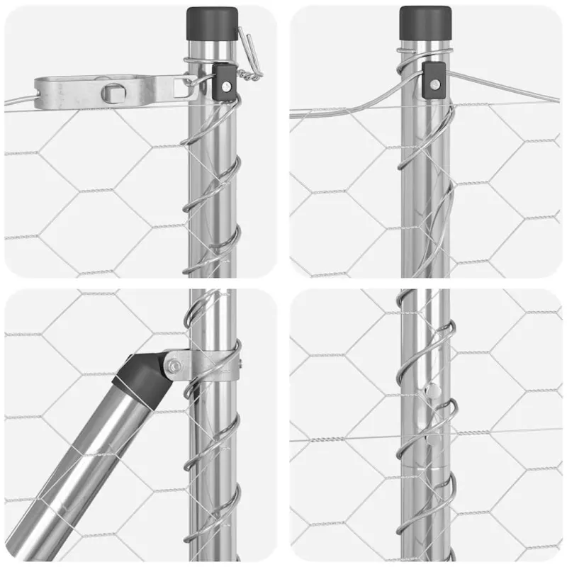 Suvirintas vielinis tvoras su smailiais galais