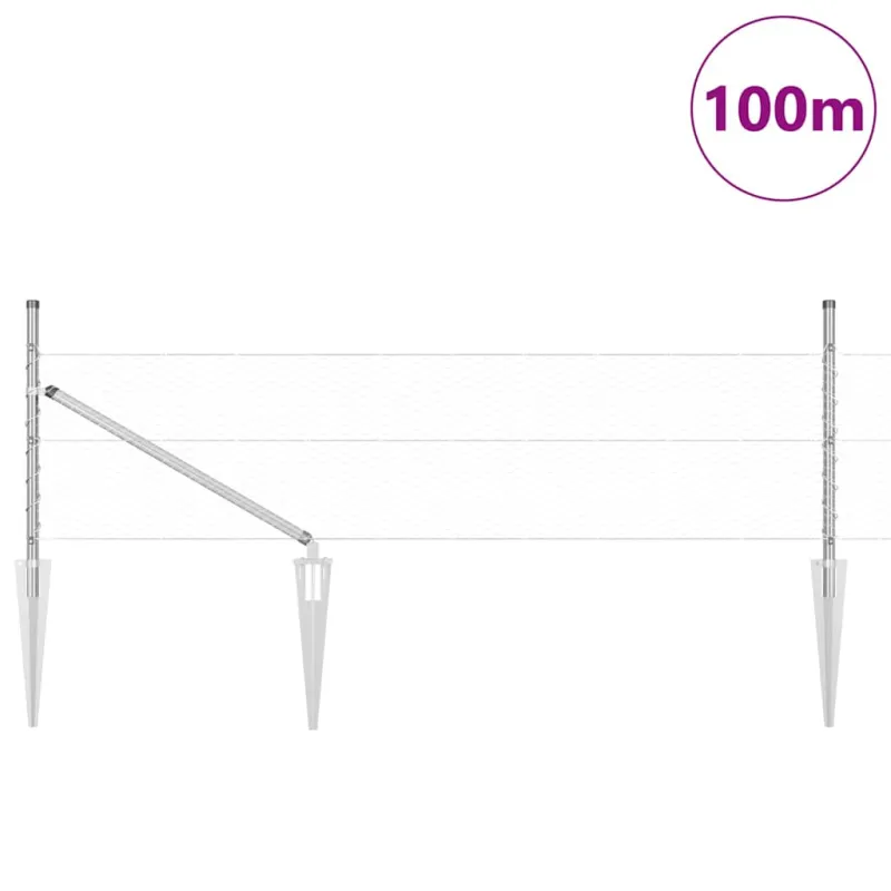 Suvirintas vielinis tvoras su smailiais galais