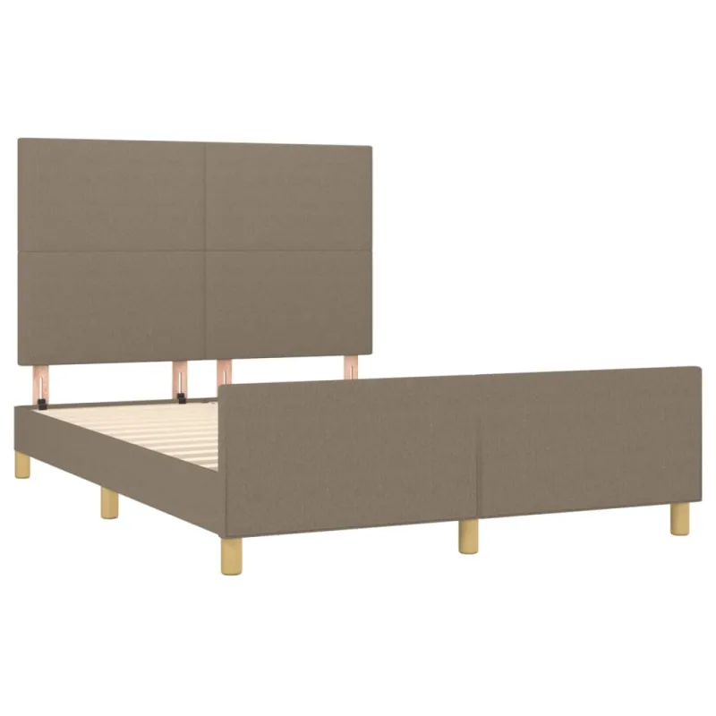 Lovos rėmas be čiužinio, taupe spalvos, 140x190cm, audinys