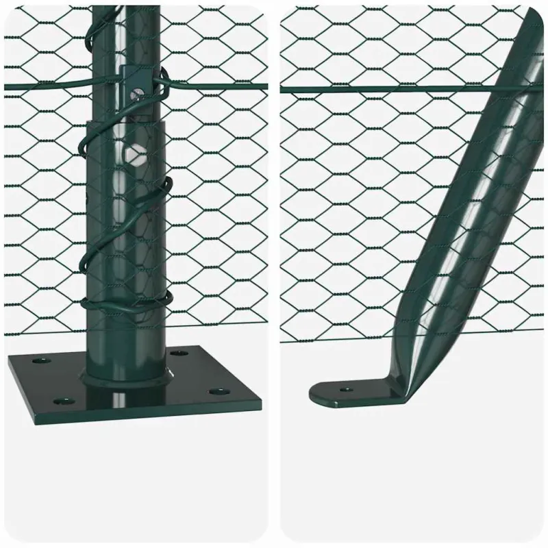 Suvirinta vielos tvora su betono baze 10 x 1,5 m (P x A)