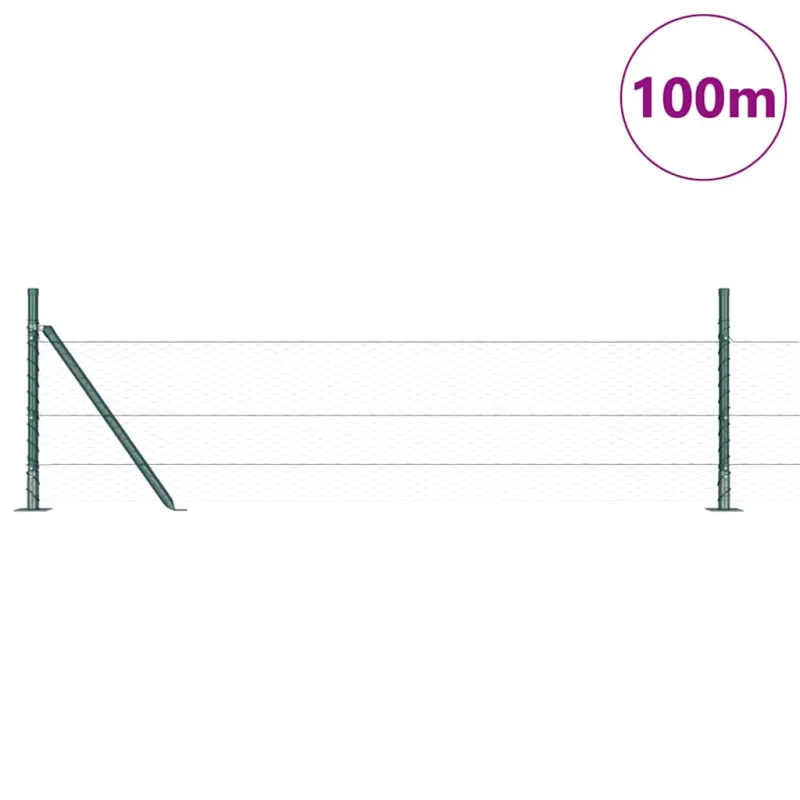 Suvirinta vielos tvora su betono baze 100 x 0,4 m (W x H)