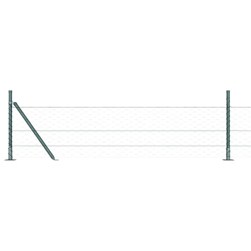 Suvirinta vielos tvora su betono baze 100 x 0,5 m (W x H)