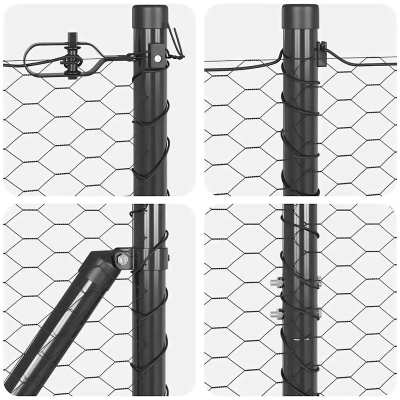 Suvirinta vielos tvora su betono baze 10 x 1,4 m (P x A)