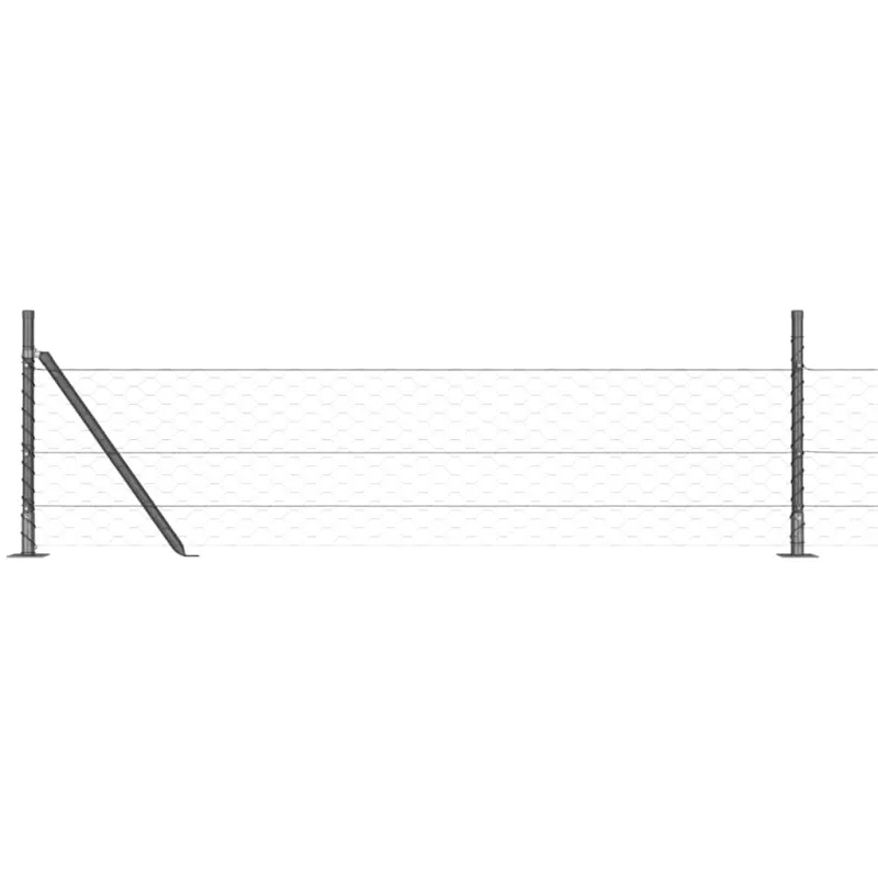 Suvirinta vielos tvora su betono baze 100 x 0,5 m (W x H)
