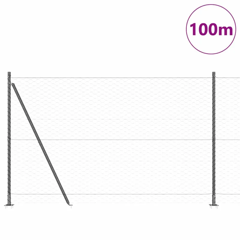 Suvirinta vielos tvora su betono baze 100 x 1,4 m (P x A)