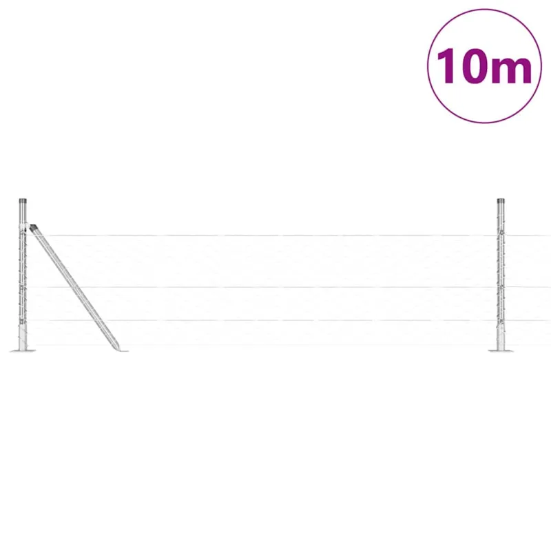Suvirinta vielos tvora su betono baze 10 x 0,5 m (P x A)