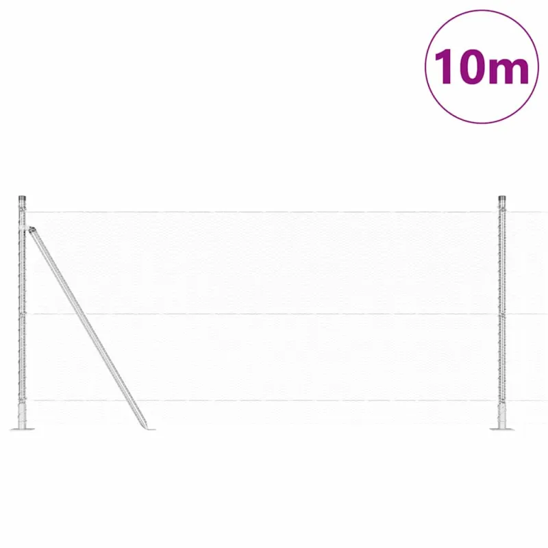 Suvirinta vielos tvora su betono baze 10 x 0,8 m (P x A)