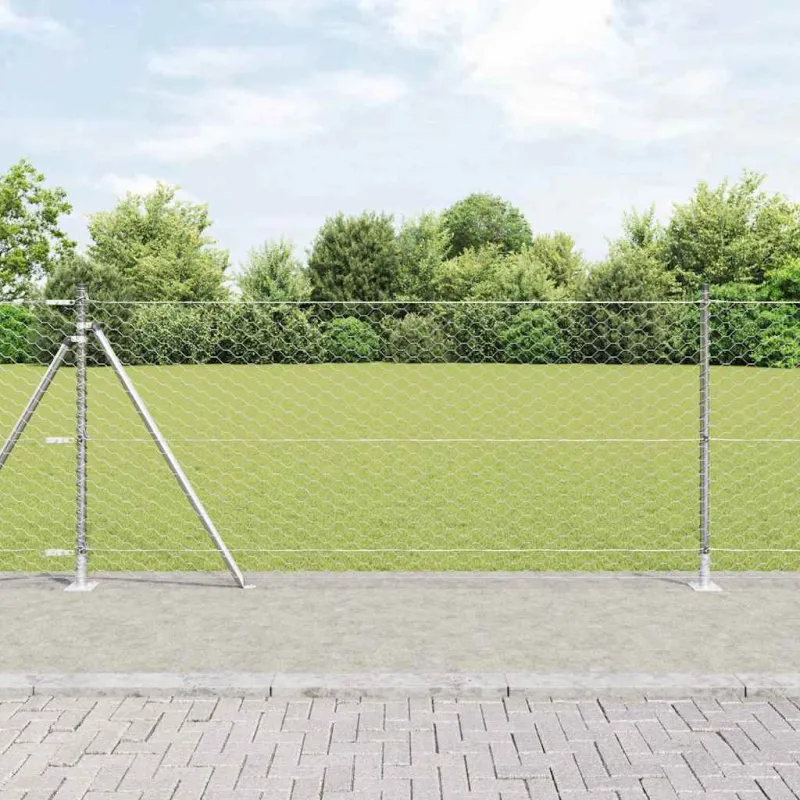 Suvirinta vielos tvora su betono baze 10 x 0,8 m (P x A)