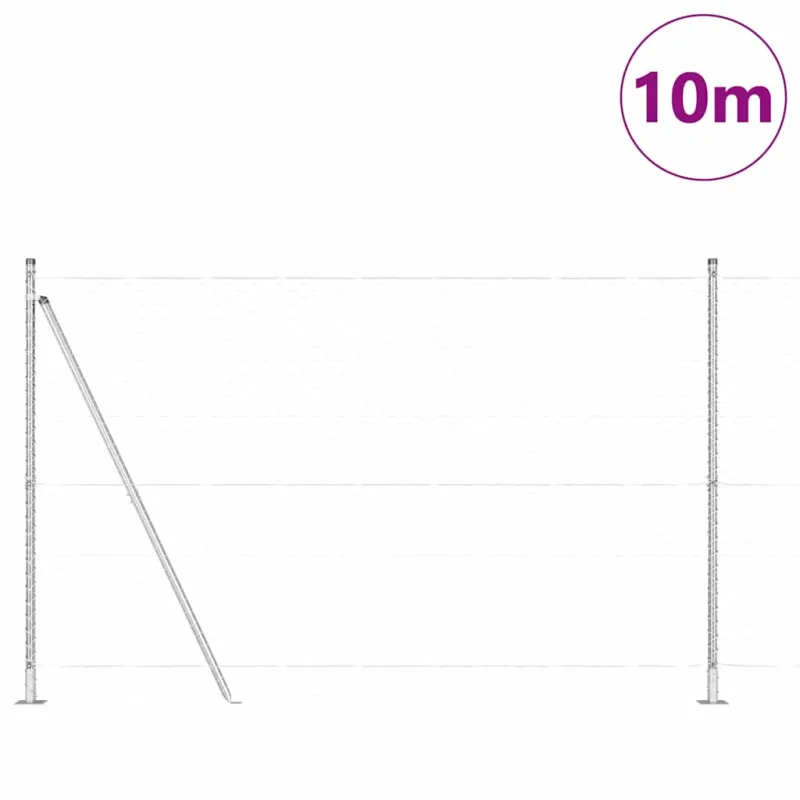 Suvirinta vielos tvora su betono baze 10 x 1,4 m (P x A)