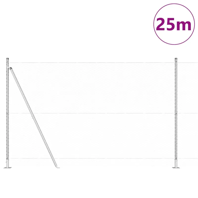 Suvirinta vielos tvora su betono baze 25 x 1,6 m (A x H)