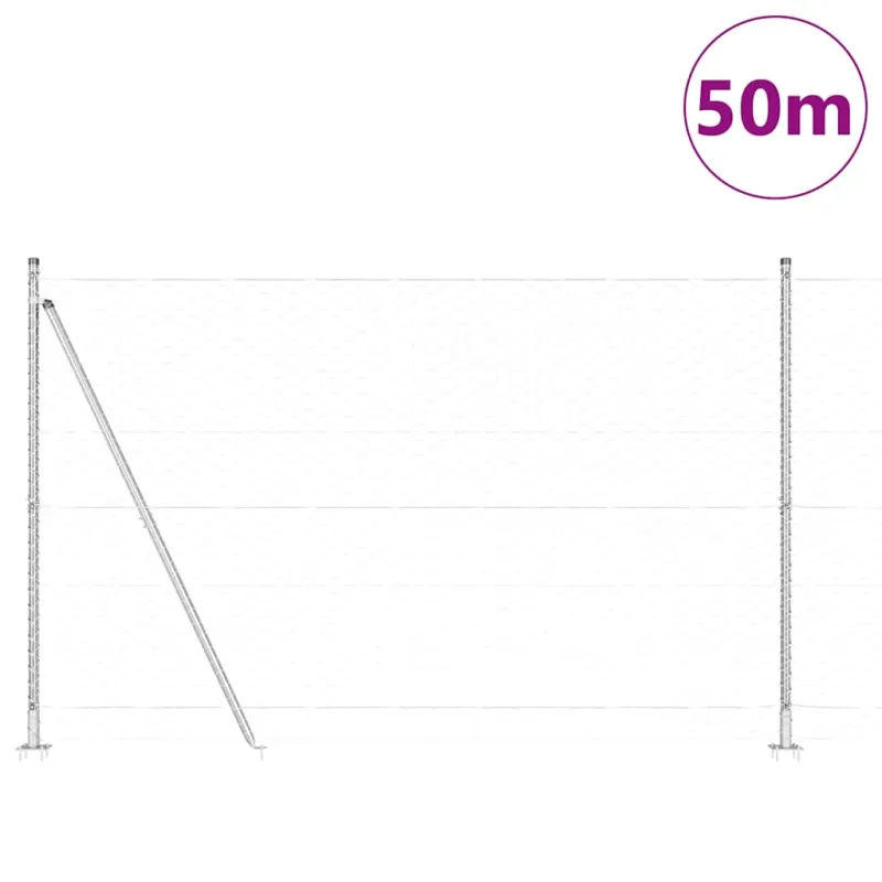 Suvirinta vielos tvora su betono baze 50 x 1,4 m (P x A)