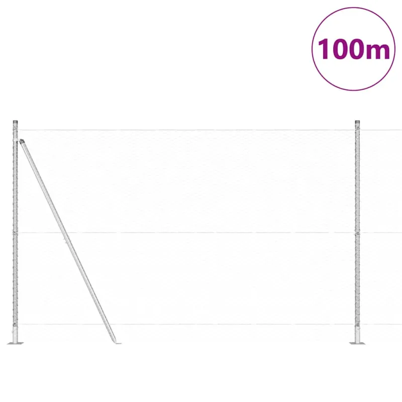 Suvirinta vielos tvora su betono baze 100 x 1,5 m (P x A)