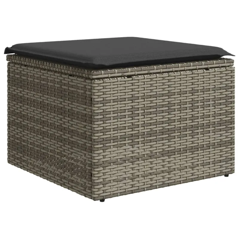 Sofoksen 5-os osia setti, harjattu harmaa, polyrottinki, tyynyillä