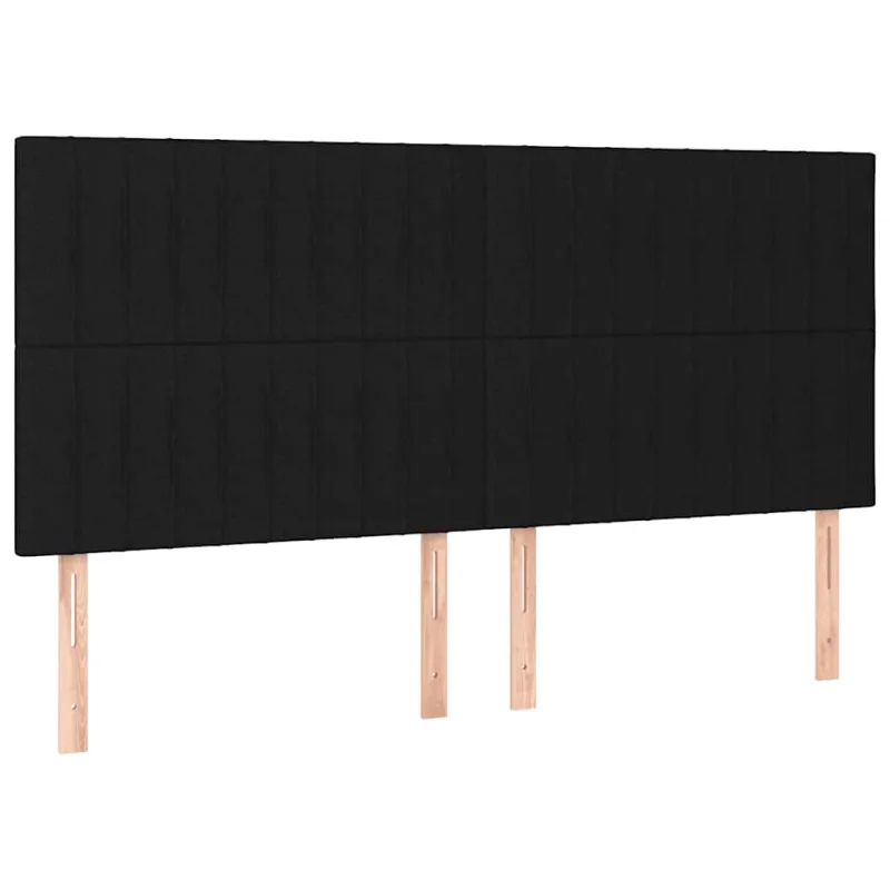 Lovos rėmas be čiužinio, juodos spalvos, 180x200cm, audinys