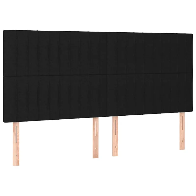 Lovos rėmas be čiužinio, juodos spalvos, 200x200cm, audinys