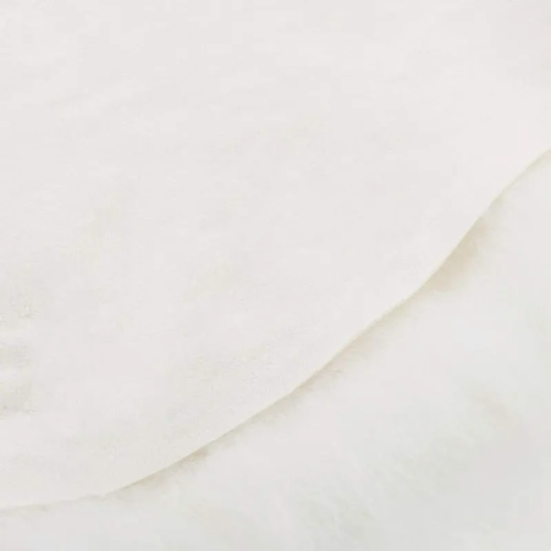 Islandiško avies kailio uždangalas kėdei, kreminis, 70x110cm