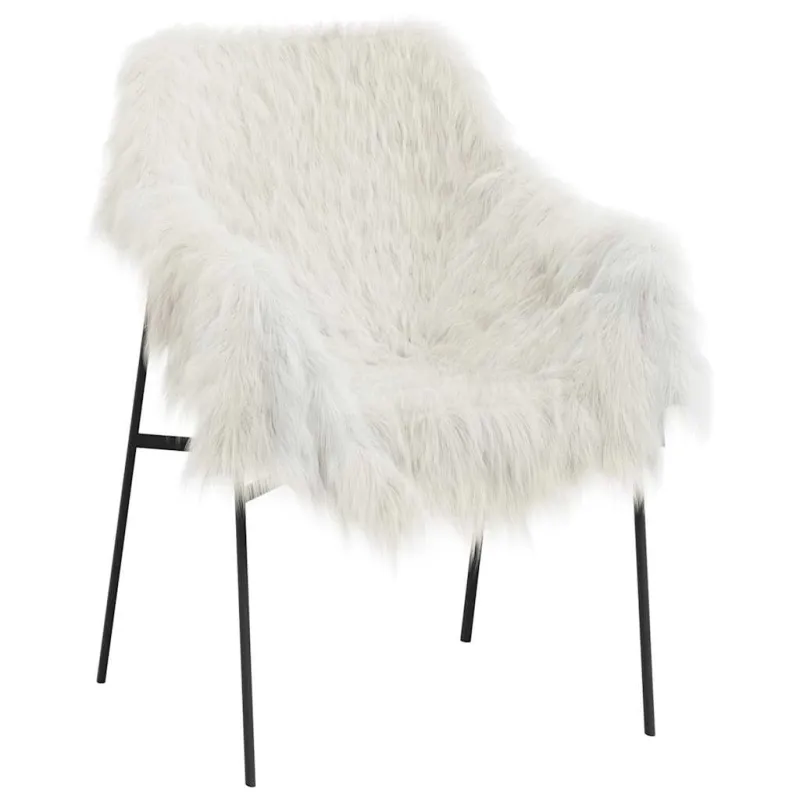 Avies kailis, kreminės spalvos, (60-70)x(90-100)cm