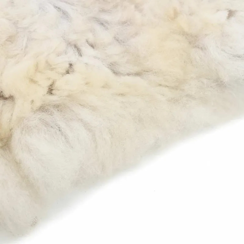 Avies kailis, kreminės spalvos, (60-70)x(90-100)cm