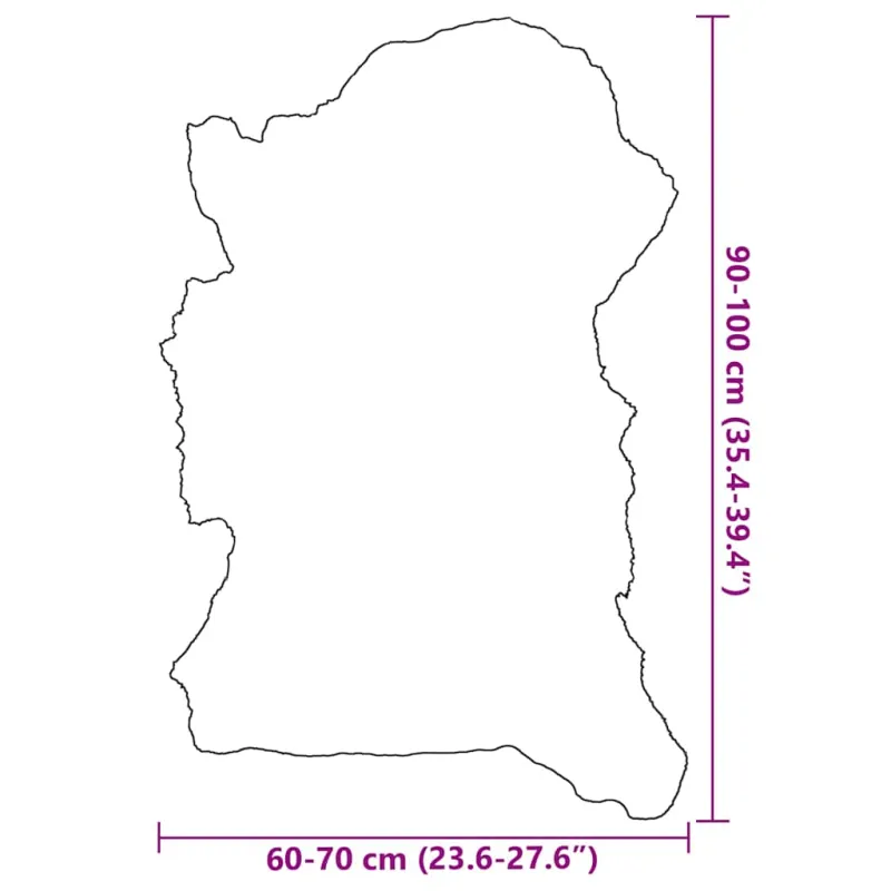 Avies kailis, įvairių spalvų, (60-70)x(90-100)cm