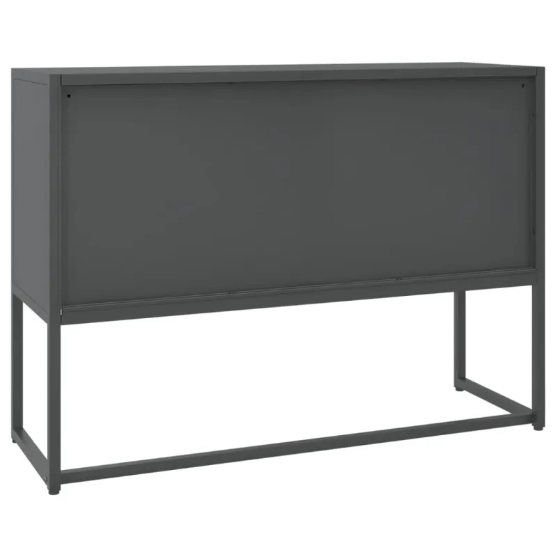 Šoninė spintelė, antracito spalvos, 105x35x75cm, plienas