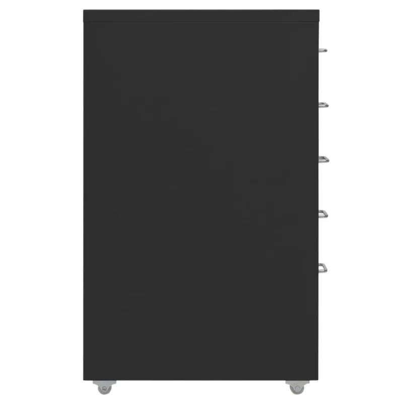 Mobili spintelė dokumentams, juoda, 28x41x69cm, metalas