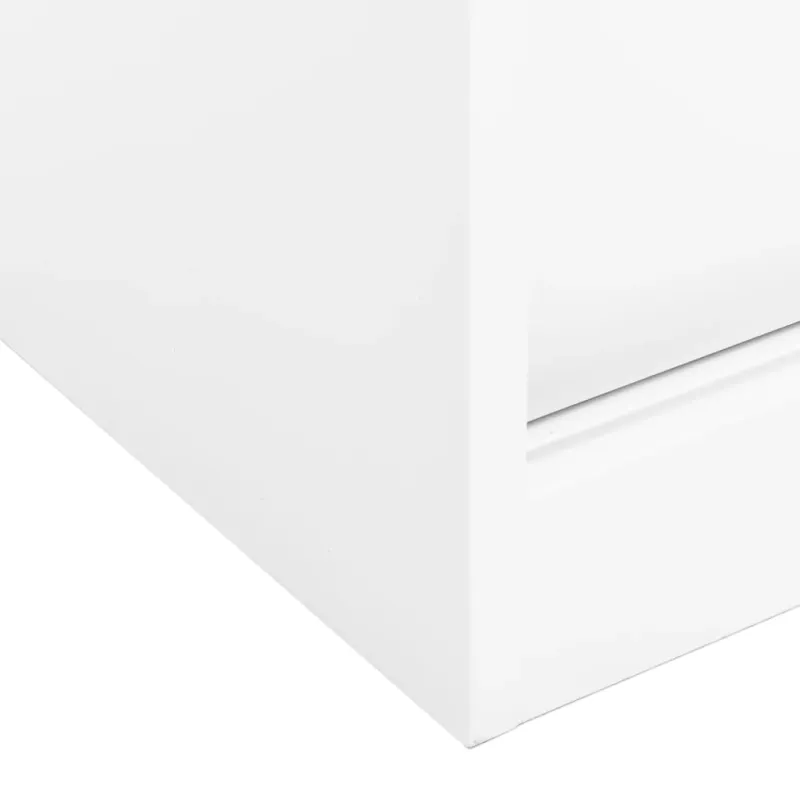 Biuro spintelė su stumdomom durim, balta, 90x40x90cm, plienas