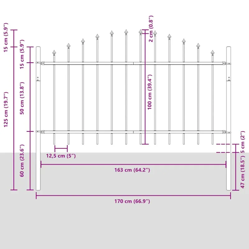 Sodo tvora 6 pcs Balta 170 x 140 cm