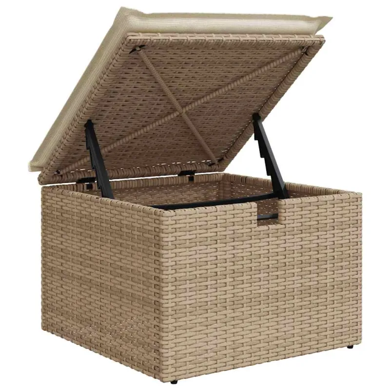Sofos komplektas su pagalve 7 pcs poliratanas