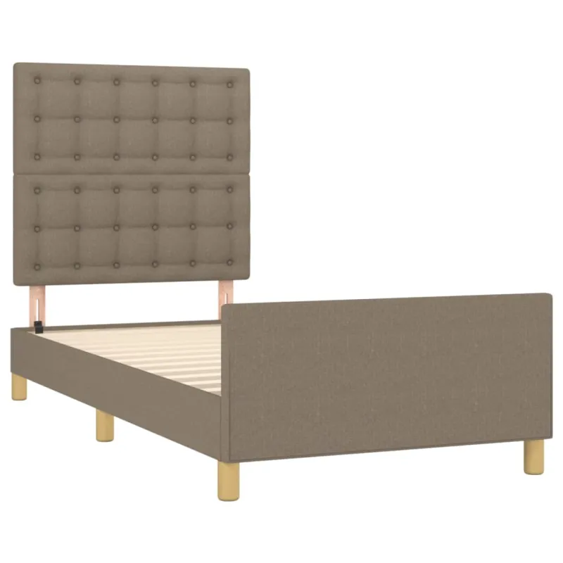 Lovos rėmas be čiužinio, taupe, 90x200 cm, audinys