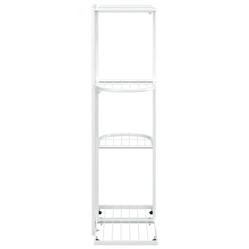 Stovas augalams, 4 lentynos, baltas, 43x22x76cm, metalas