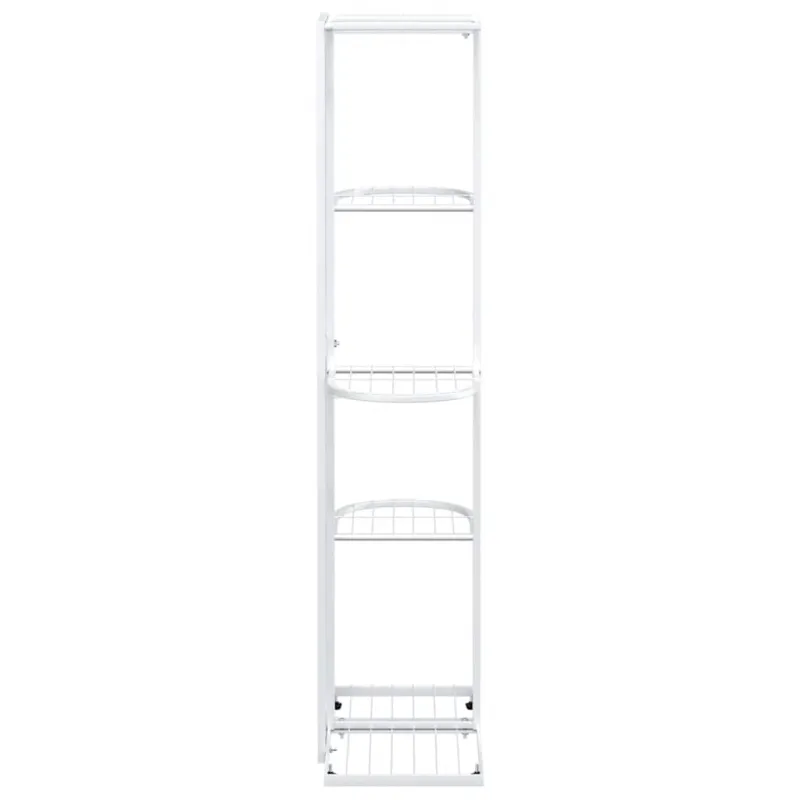 Stovas augalams, 5 lentynos, baltas, 43x22x98cm, metalas