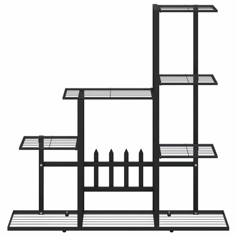 Stovas augalams, juodos spalvos, 94,5x25x88cm, metalas