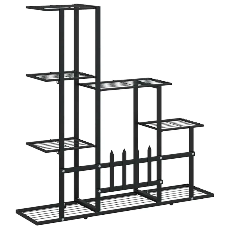 Stovas augalams, juodos spalvos, 94,5x25x88cm, metalas