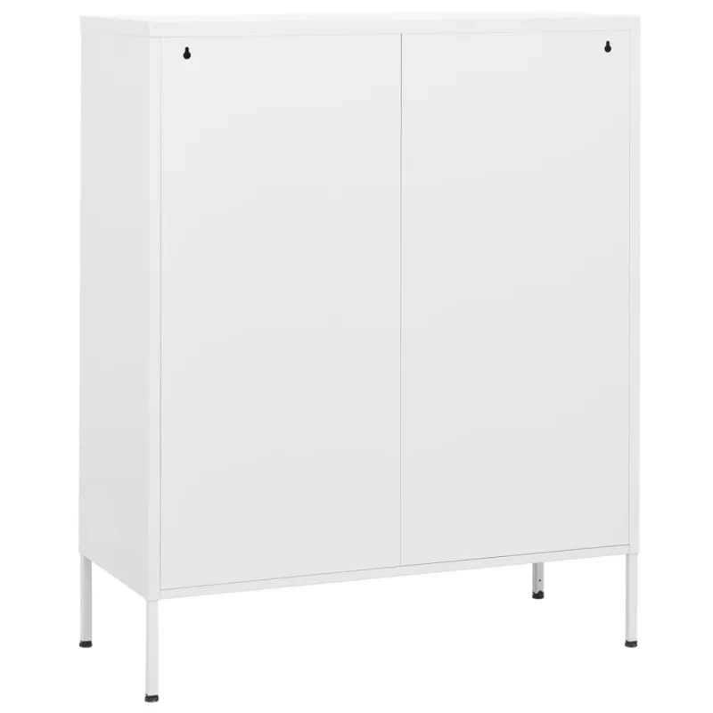 Sandėliavimo spintelė, baltos spalvos, 80x35x101,5cm, plienas