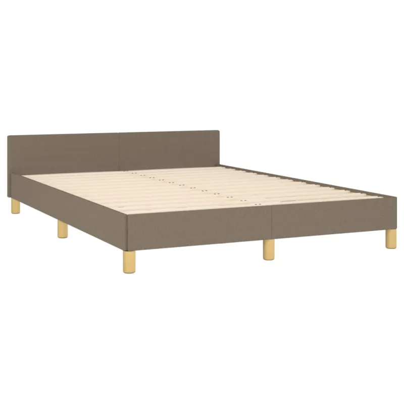 Lovos rėmas be čiužinio, taupe spalvos, 140x190cm, audinys