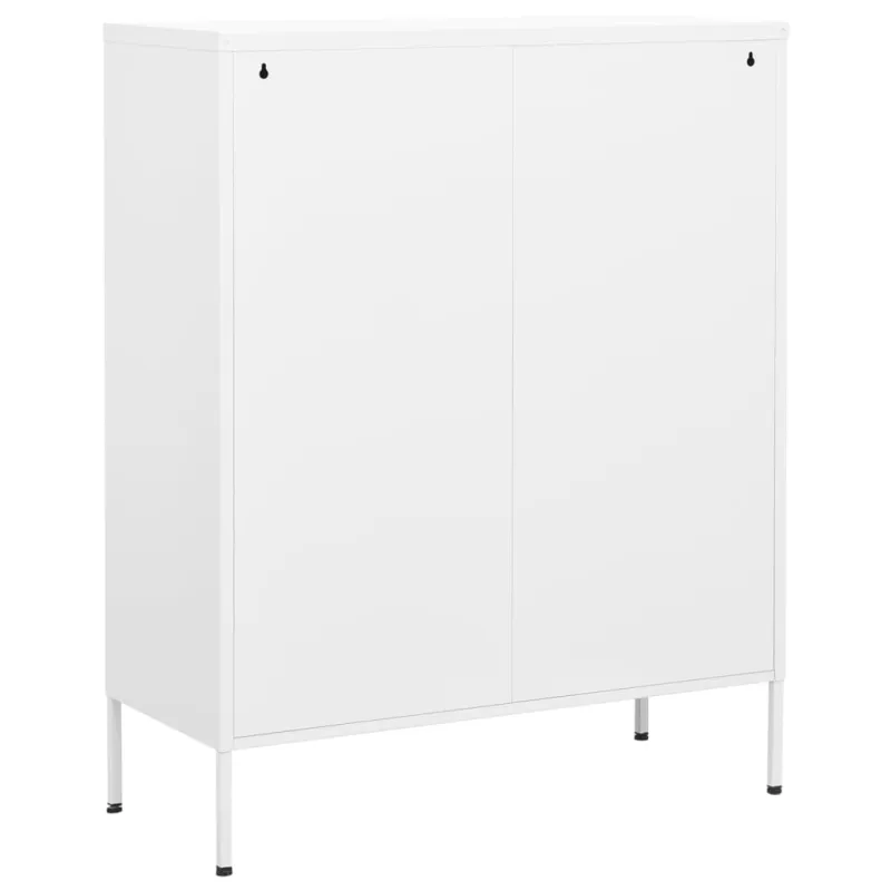 Sandėliavimo spintelė, baltos spalvos, 80x35x101,5cm, plienas