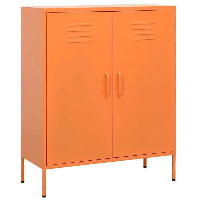 Sandėliavimo spintelė, oranžinė, 80x35x101,5cm, plienas