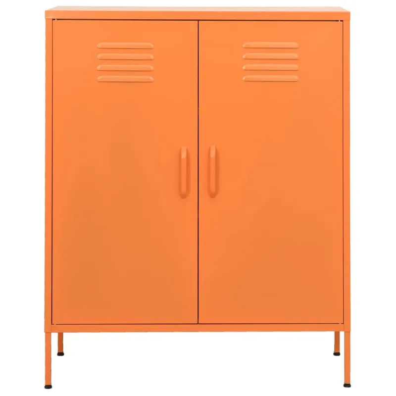 Sandėliavimo spintelė, oranžinė, 80x35x101,5cm, plienas