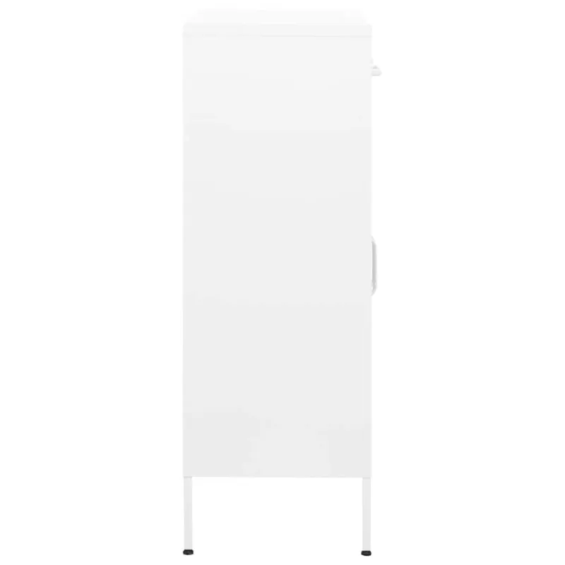 Sandėliavimo spintelė, baltos spalvos, 80x35x101,5cm, plienas