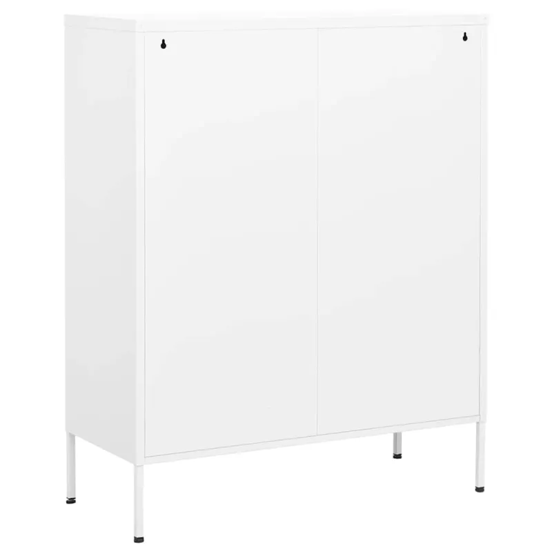 Sandėliavimo spintelė, baltos spalvos, 80x35x101,5cm, plienas