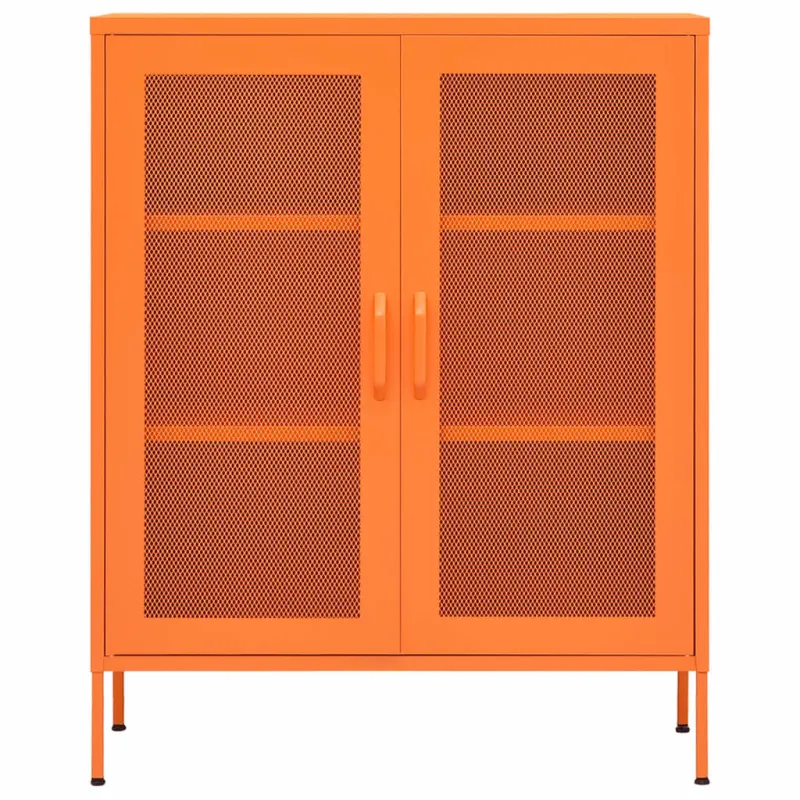 Sandėliavimo spintelė, oranžinė, 80x35x101,5cm, plienas