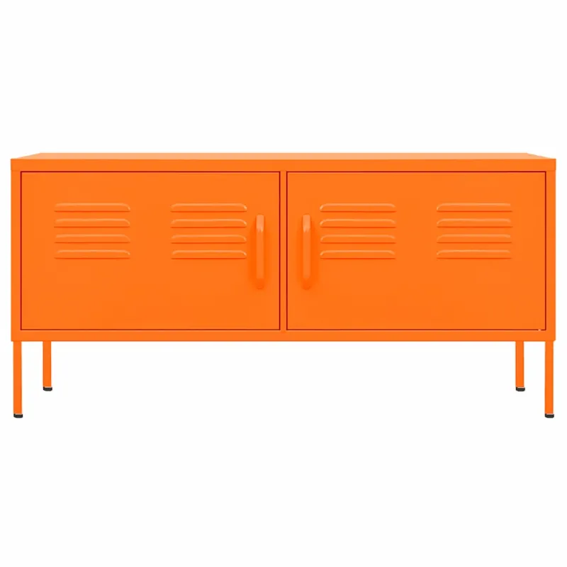 Televizoriaus spintelė, oranžinė, 105x35x50cm, plienas