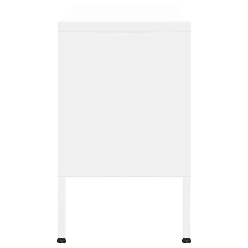 Televizoriaus spintelė, baltos spalvos, 105x35x50cm, plienas