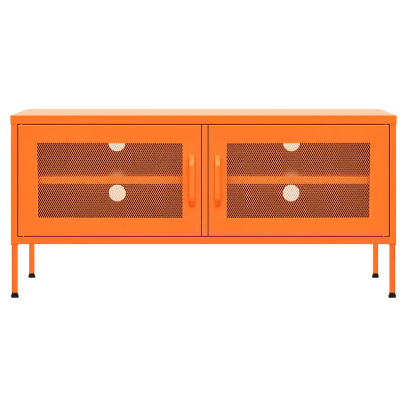 Televizoriaus spintelė, oranžinė, 105x35x50cm, plienas