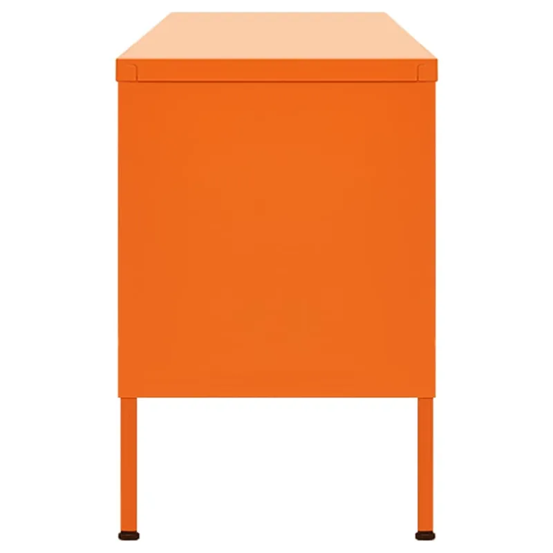 Televizoriaus spintelė, oranžinė, 105x35x50cm, plienas