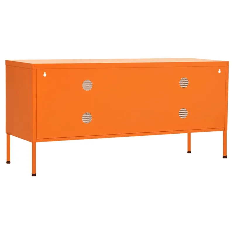 Televizoriaus spintelė, oranžinė, 105x35x50cm, plienas