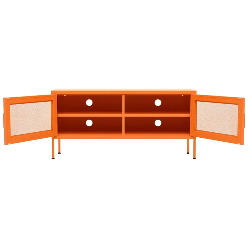 Televizoriaus spintelė, oranžinė, 105x35x50cm, plienas