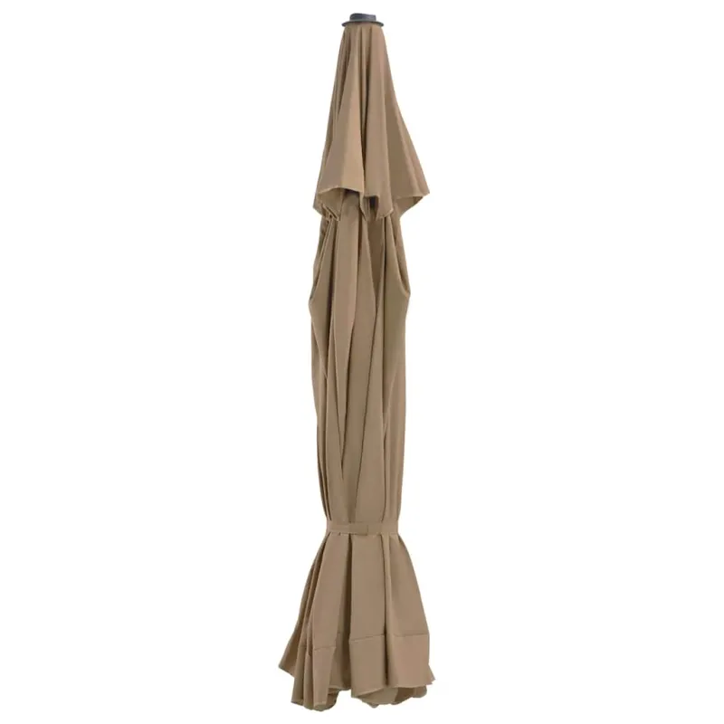 Pakaitinis audinys lauko skėčiui nuo saulės, taupe, 515cm